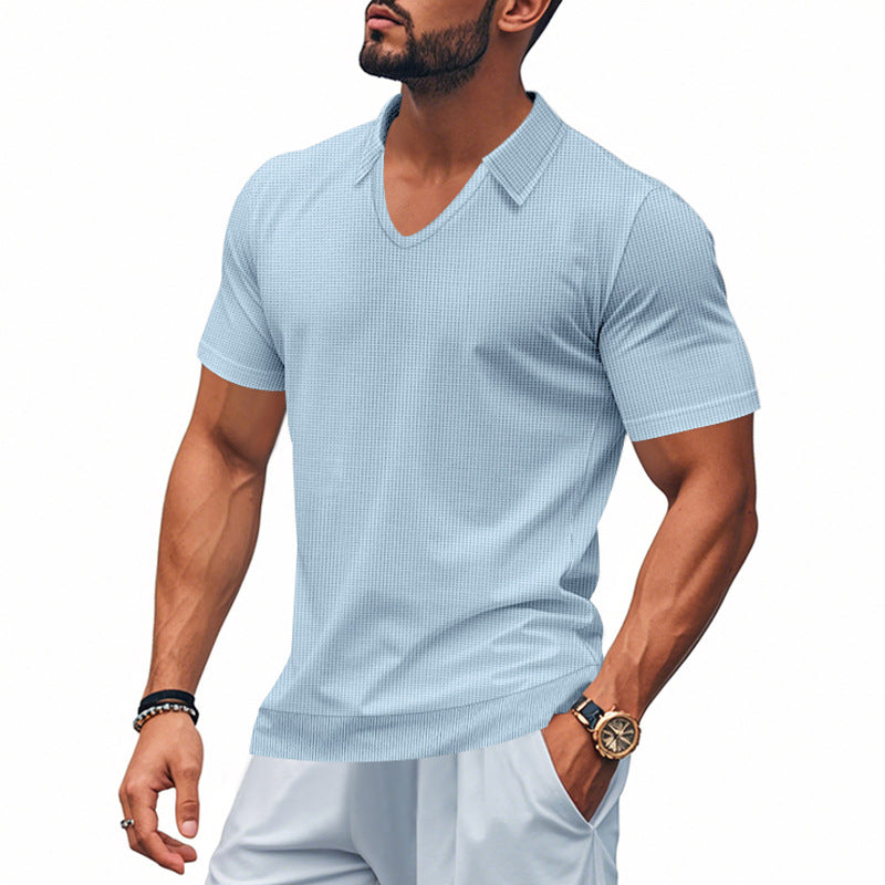 Herren Polo-Shirt mit strukturiertem Design und modernem Schnitt R&B