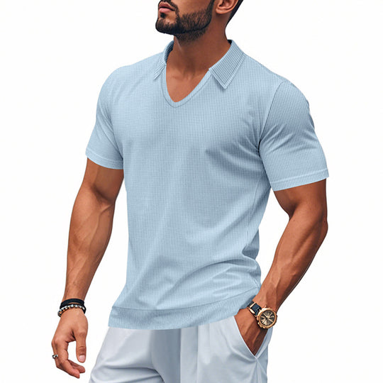 Herren Polo-Shirt mit strukturiertem Design und modernem Schnitt R&B