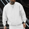 Herren lässiger oversized Sweatshirt mit strukturiertem Design R&B