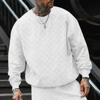 Herren lässiger oversized Sweatshirt mit strukturiertem Design R&B