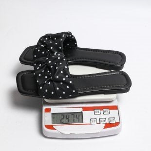Damen modische Riemchen-Sandalen mit komfortablem Schleifen-Design R&B