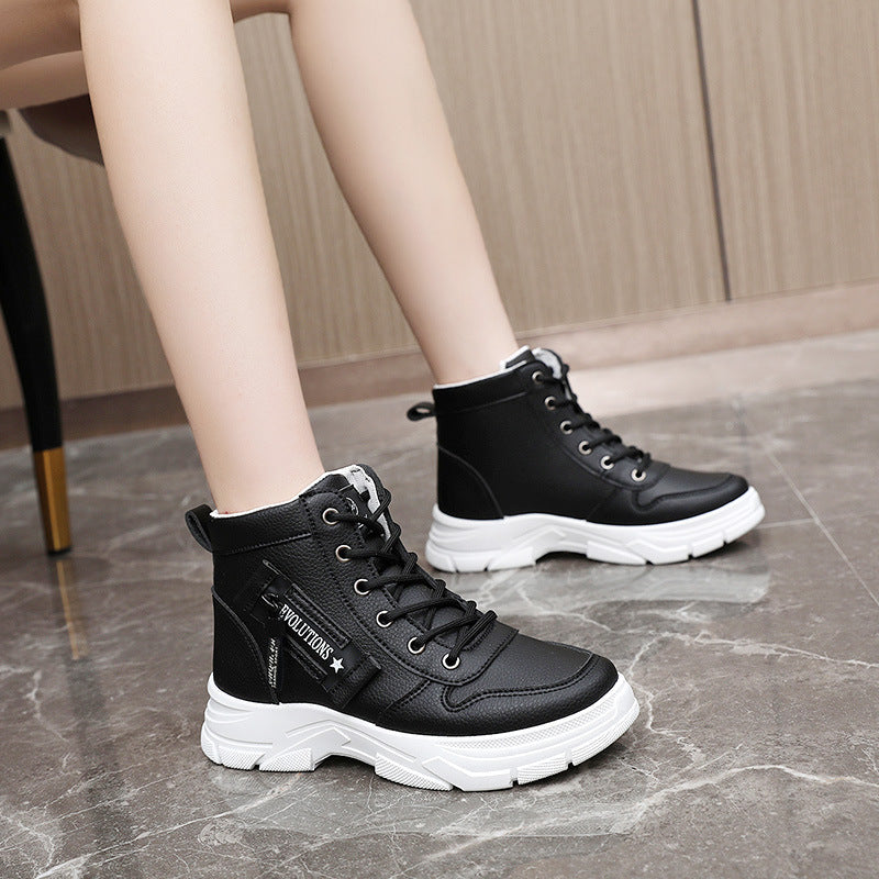 Damen trendige High-Top Sneakers mit robustem Profil und modischem Design R&B
