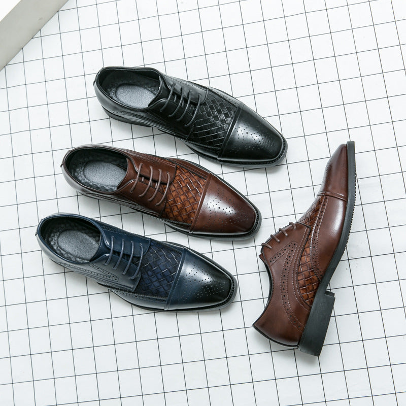 Damen Elegante Lederschuhe mit strukturiertem Obermaterial und klassischem Design R&B