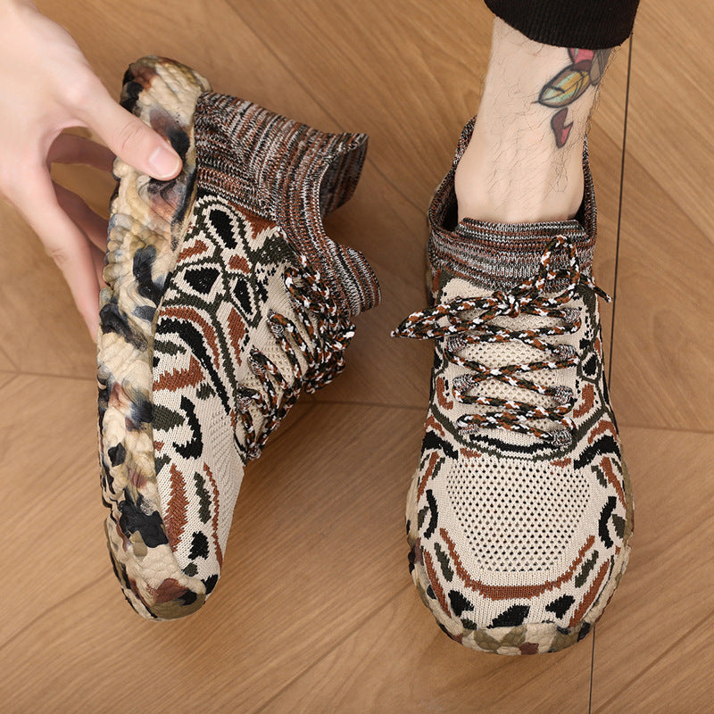 Damen Multifunktionale Freizeit-Sneaker mit atmungsaktiver Strick-Oberfläche und rutschfester Sohle