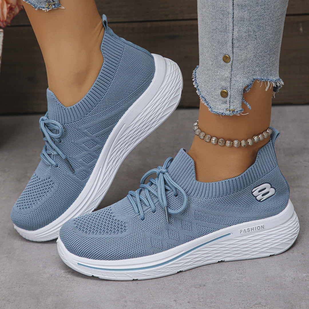 Damen Sportliche Sneakers mit elastischem Kragen und atmungsaktiver Mesh-Oberfläche R&B