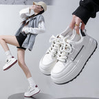 Damen Hochwertige Sportliche Plateau-Sneaker R&B
