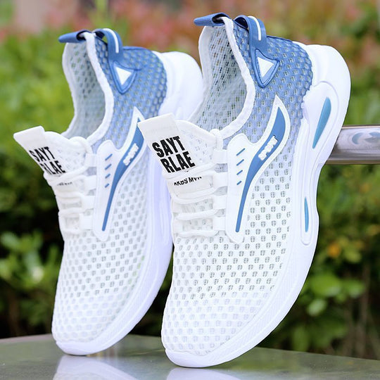 Damen Sportliche Mesh Sneakers mit elastischem Verschlusssystem R&B