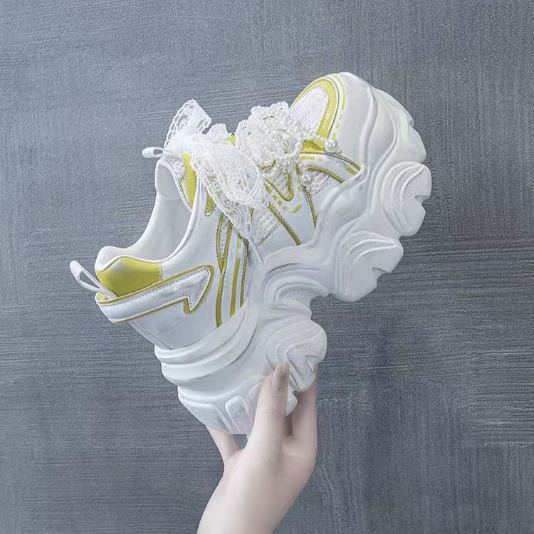 Damen Sportliche Chunky Sneakers mit reflektierenden Elementen R&B