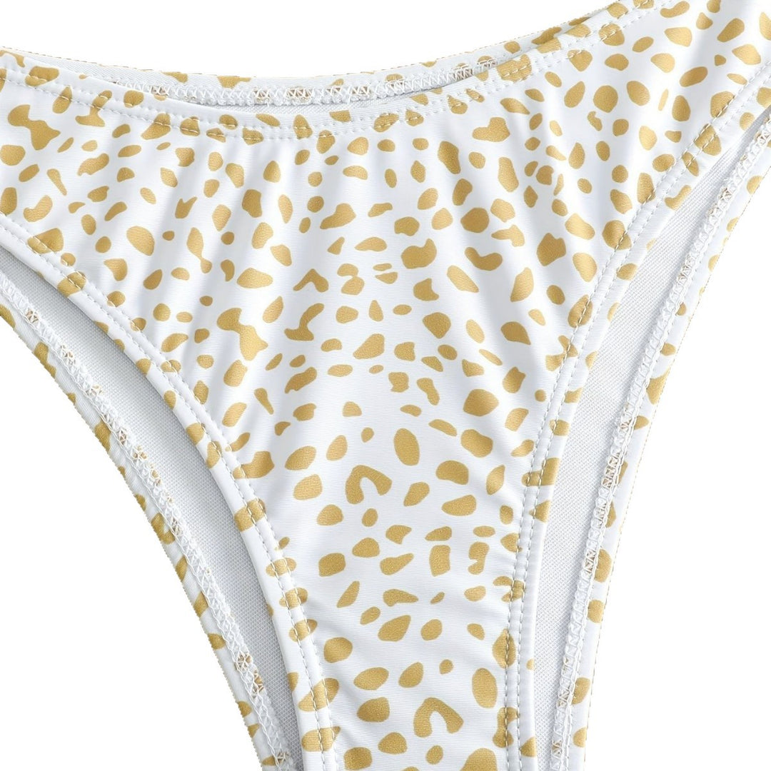 Damen Bikini-Set mit modischem Animal-Print und eleganten Verzierungen R&B
