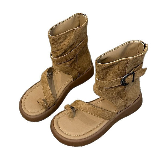 Damen modische Sandalen mit verstellbaren Riemen und strapazierfähiger Sohle R&B
