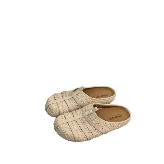 Damen komfortable Hüttenschuhe mit atmungsaktiver Strickstruktur R&B
