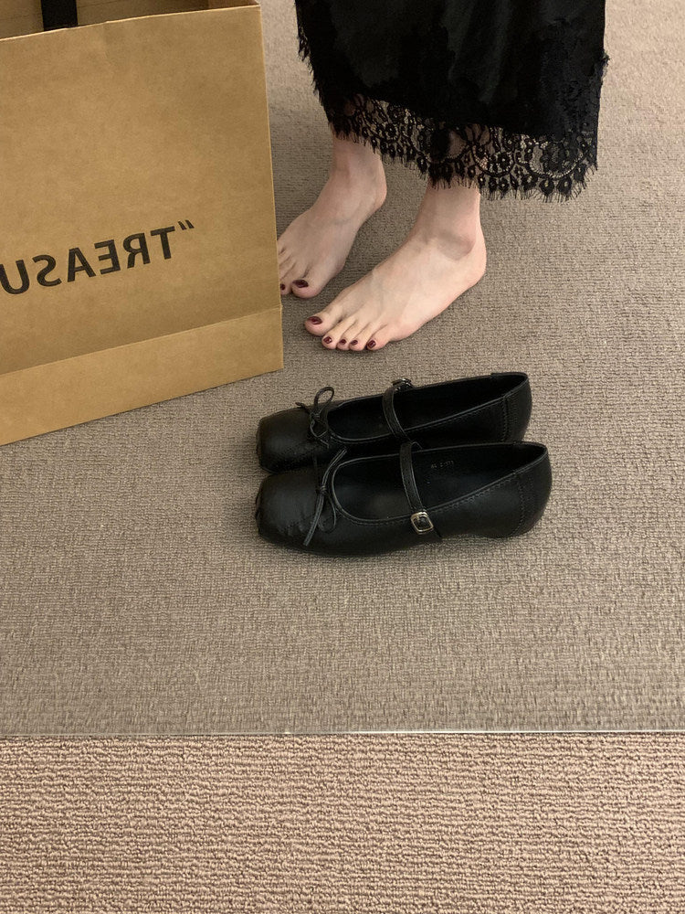Damen Ballerinas mit zierlicher Schleife und komfortablem Fußbett R&B