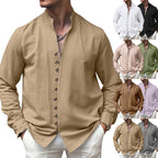 Herren Langarm-Hemd mit modernen Knopfdetails und zeitlosem Design R&B