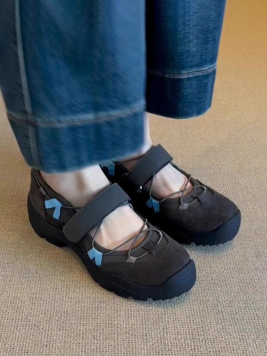 Damen Alltagsschuhe mit praktischem Klettverschluss und robustem Profil R&B