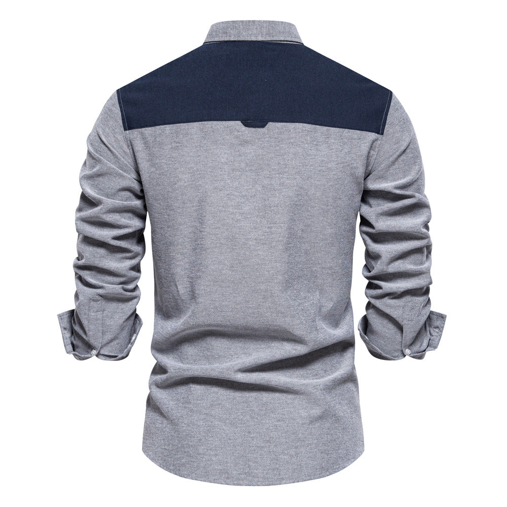 Herren Baumwollhemd mit modernem Schnitt und praktischem Brusttasche