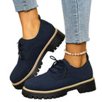 Damen Schnürschuhe mit robustem Profil und modischem Obermaterial R&B