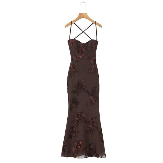 Damen Bodycon Kleid mit floralem Spitzenbesatz R&B