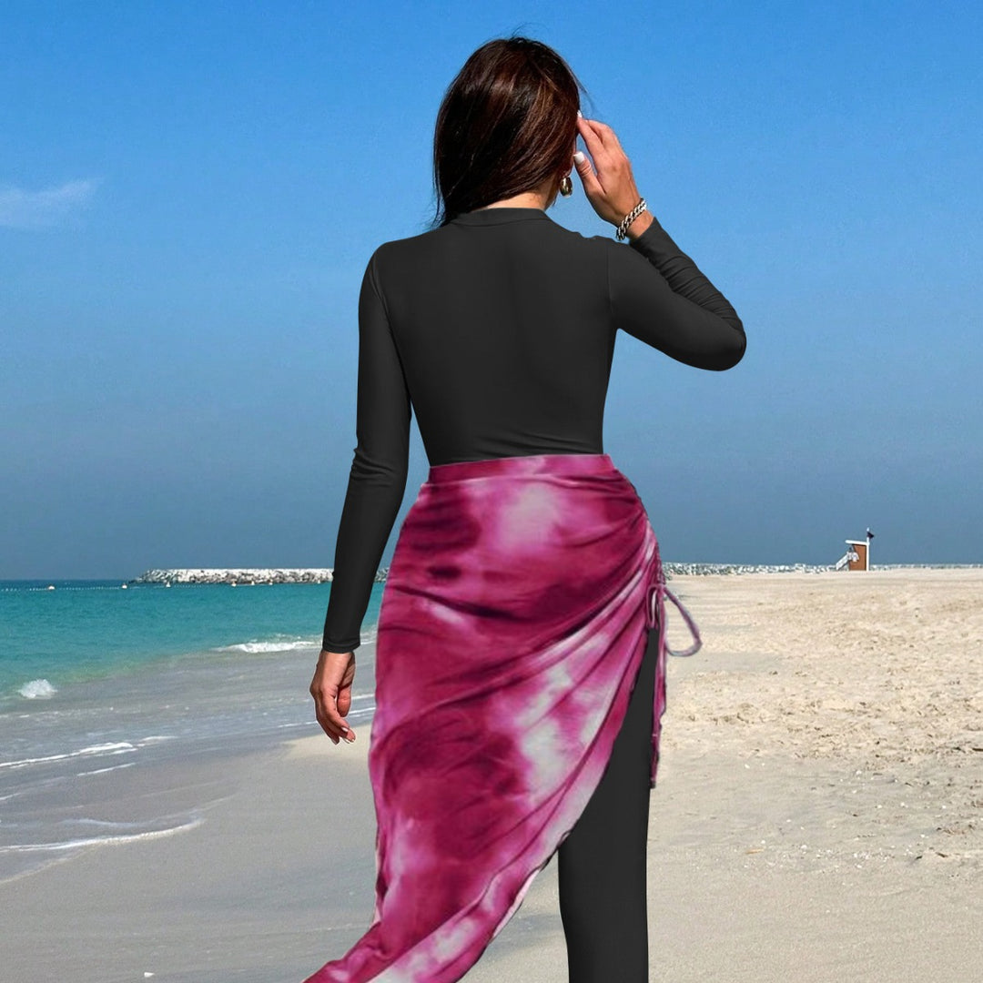 Damen Langärmliger Sport-Badeanzug R&B