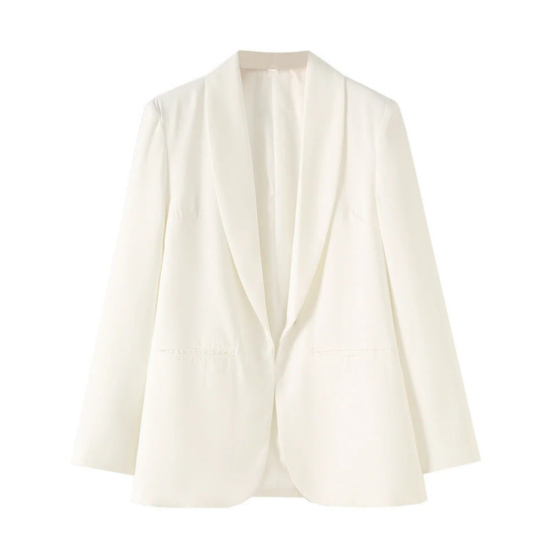 Damen eleganter Blazer mit einzigartigem Schnitt und Taschen R&B