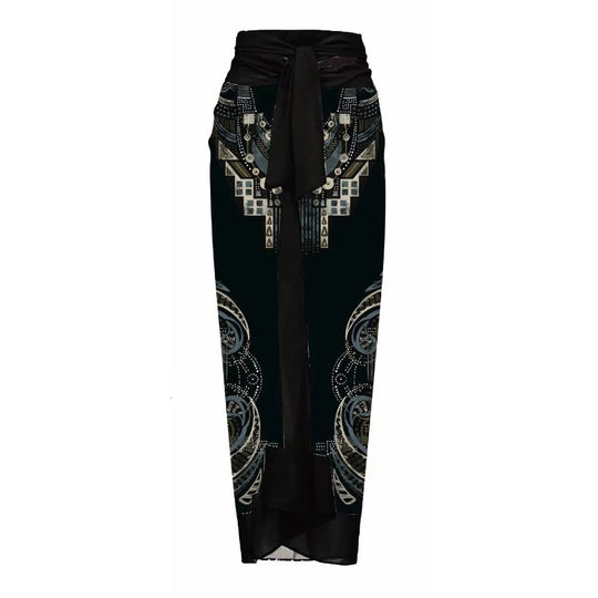 Damen Einteiler Badeanzug mit dekorativem Blumenelement R&B