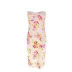 Damen Sommerliches Blumenkleid mit zarter Spitze und Spaghetti-Trägern EB