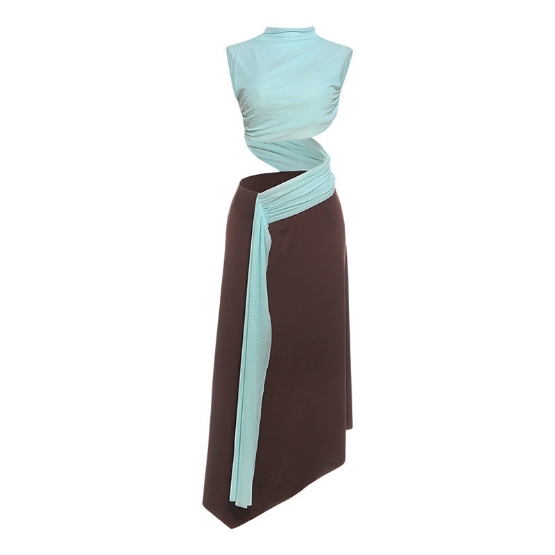 Damen Wickelkleid mit R&Brnem Drapierungsdesign und elegantem Schnitt R&B