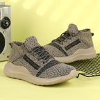 Damen Sportliche Strick-Sneaker mit hohem Knöchel und atmungsaktivem Design
