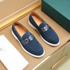 Damen Mokassin-Slipper mit modischem Zierdetail und rutschfester Sohle R&B