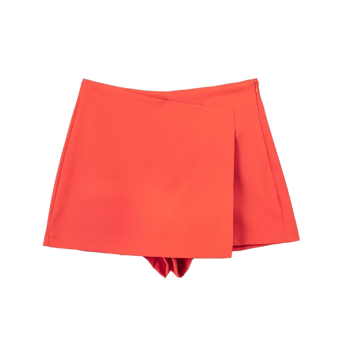 Damen sportliche Shorts mit elegantem Layering-Design R&B