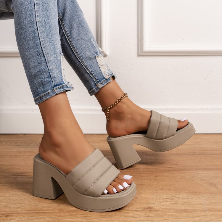 Damen Plateausandalen mit modischem Riemen-Design R&B