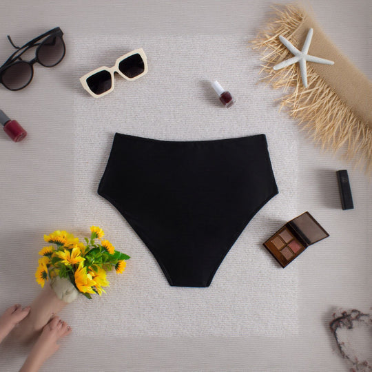 Damen Hochtaillierte Bikinihose R&B