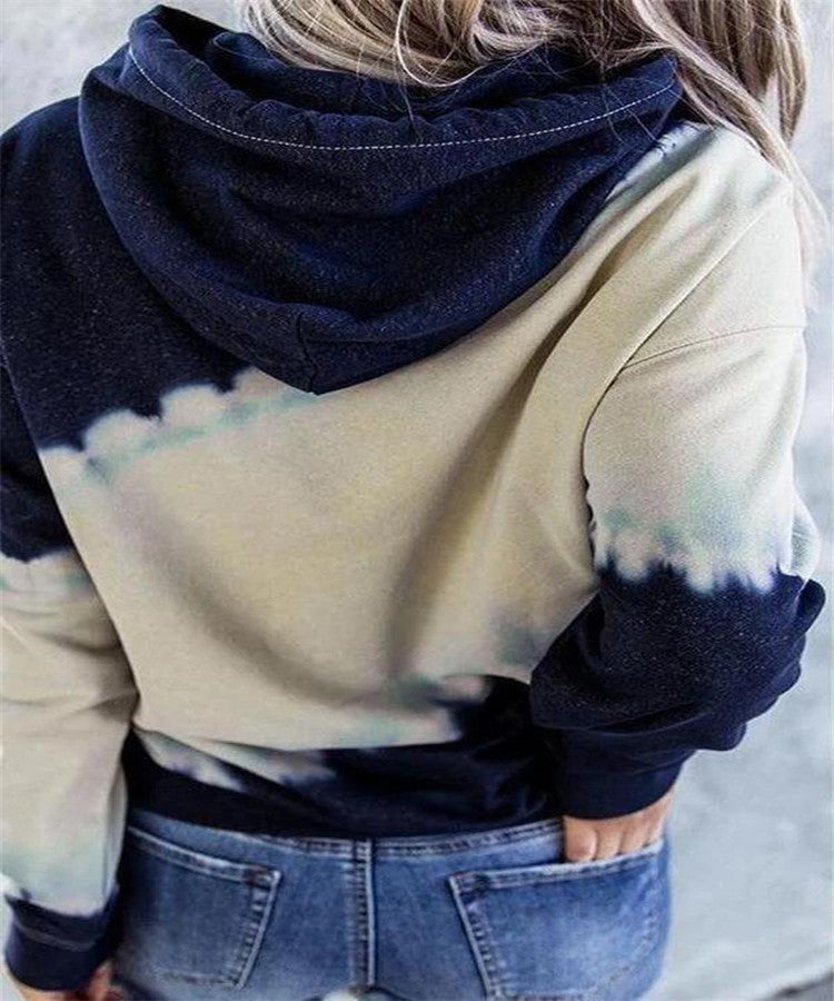Damen Kapuzenpullover im modernen Tie-Dye-Design R&B
