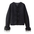 Damen modische Jacke mit einzigartigen Ärmeln R&B