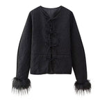 Damen modische Jacke mit einzigartigen Ärmeln R&B
