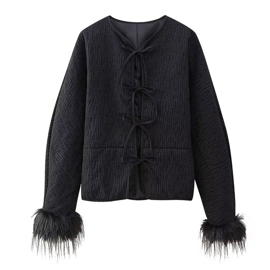 Damen modische Jacke mit einzigartigen Ärmeln R&B
