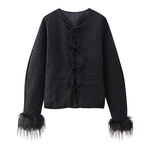 Damen modische Jacke mit einzigartigen Ärmeln R&B