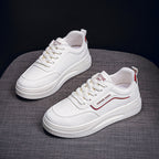 Damen Modische Sneakers mit dicker Laufsohle und atmungsaktiver Oberflächenstruktur R&B