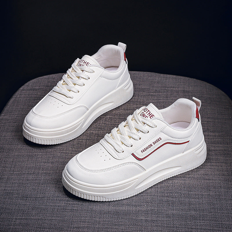 Damen Modische Sneakers mit dicker Laufsohle und atmungsaktiver Oberflächenstruktur R&B