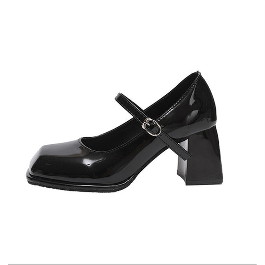 Damen elegante Plateau-Pumps mit modischem Riemchen R&B