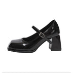 Damen elegante Plateau-Pumps mit modischem Riemchen R&B