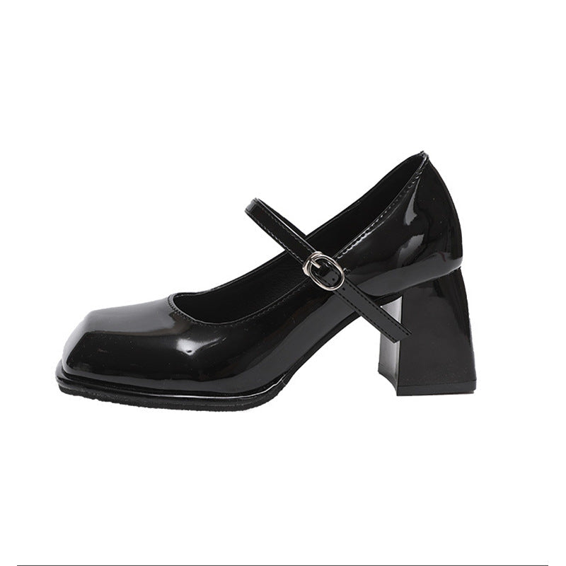 Damen elegante Plateau-Pumps mit modischem Riemchen R&B