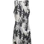 Damen Sommerliches Freizeitkleid mit modernem Palmenmuster R&B