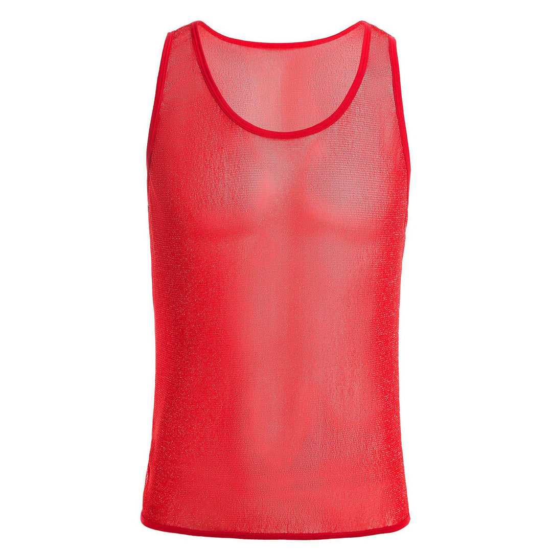Herren Sportliches Netz-Tanktop R&B
