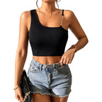 Damen cropped Oberteil mit modischen Kettendetails R&B
