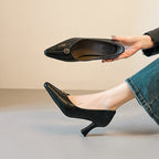 Damen elegante Pumps mit modischem Absatz R&B