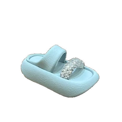 Damen modische Clogs mit eleganter Glitzerapplikation und bequemer Sohle R&B