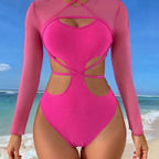 Damen Bikini-Set mit transparentem Oberteil und innovativem Schnitt R&B