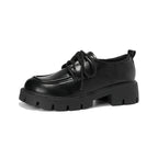 Damen Komfortable Elegante Schnürschuhe mit robuster Plateau-Sohle