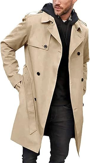 Herren Trenchcoat mit klassischem Stil R&B