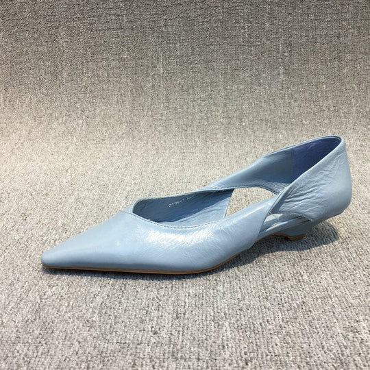 Damen Raffinierte Spitze Ballerinas mit Geschmeidiger Lederoberfläche R&B